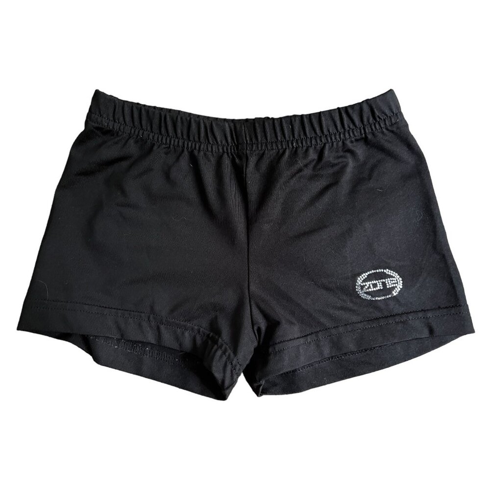 Ozone Black Jeweled Workout Shorts Sz Youth Large Short
